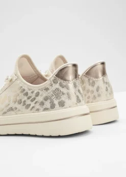 bonprix Jana Zapatillas deportivas cómodas de Jana sin cordones con ancho cómodo estampado leo oro Sale