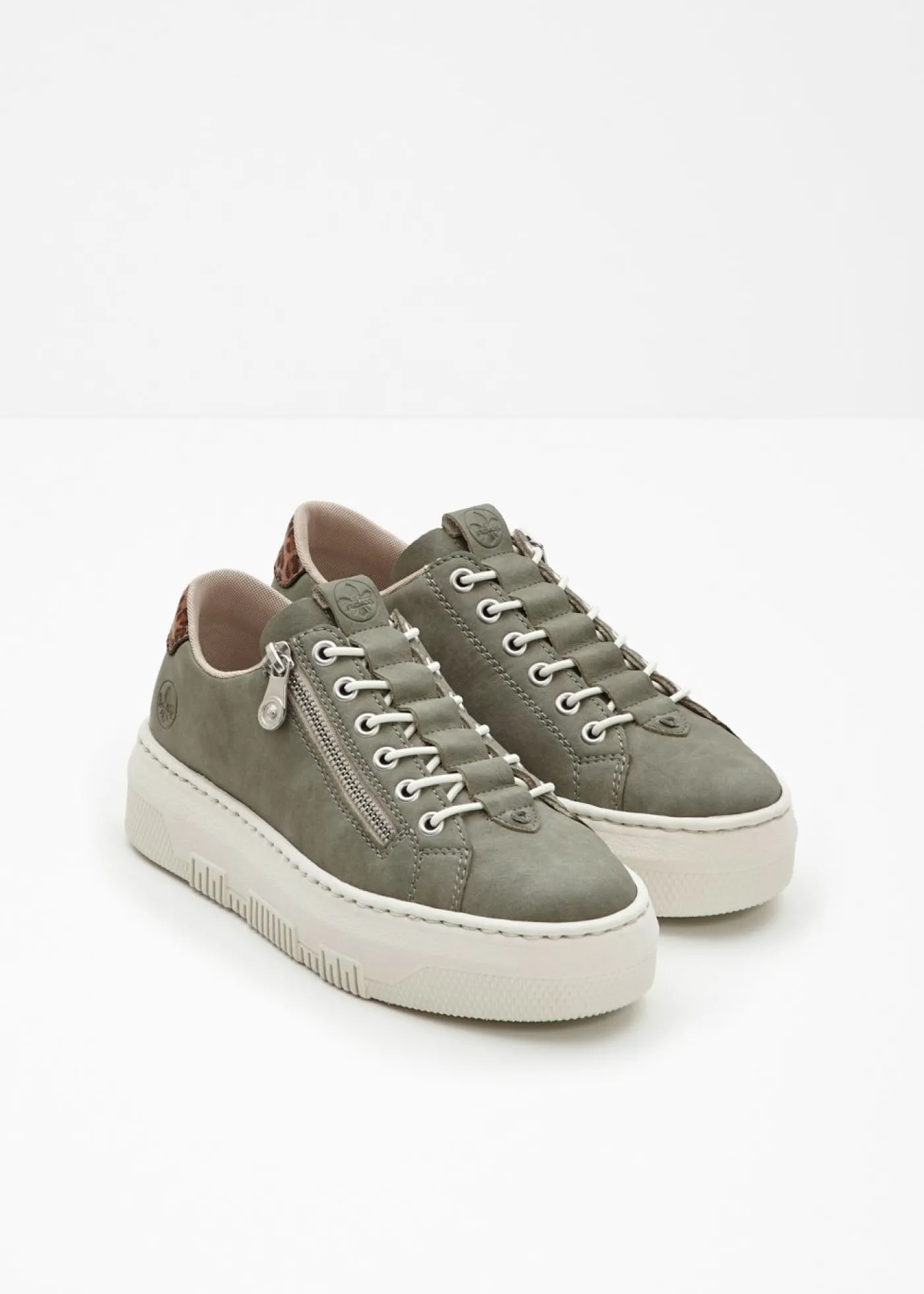 bonprix Rieker Zapatillas deportivas cómodas de Rieker con plataforma y suela ligera Verde Best