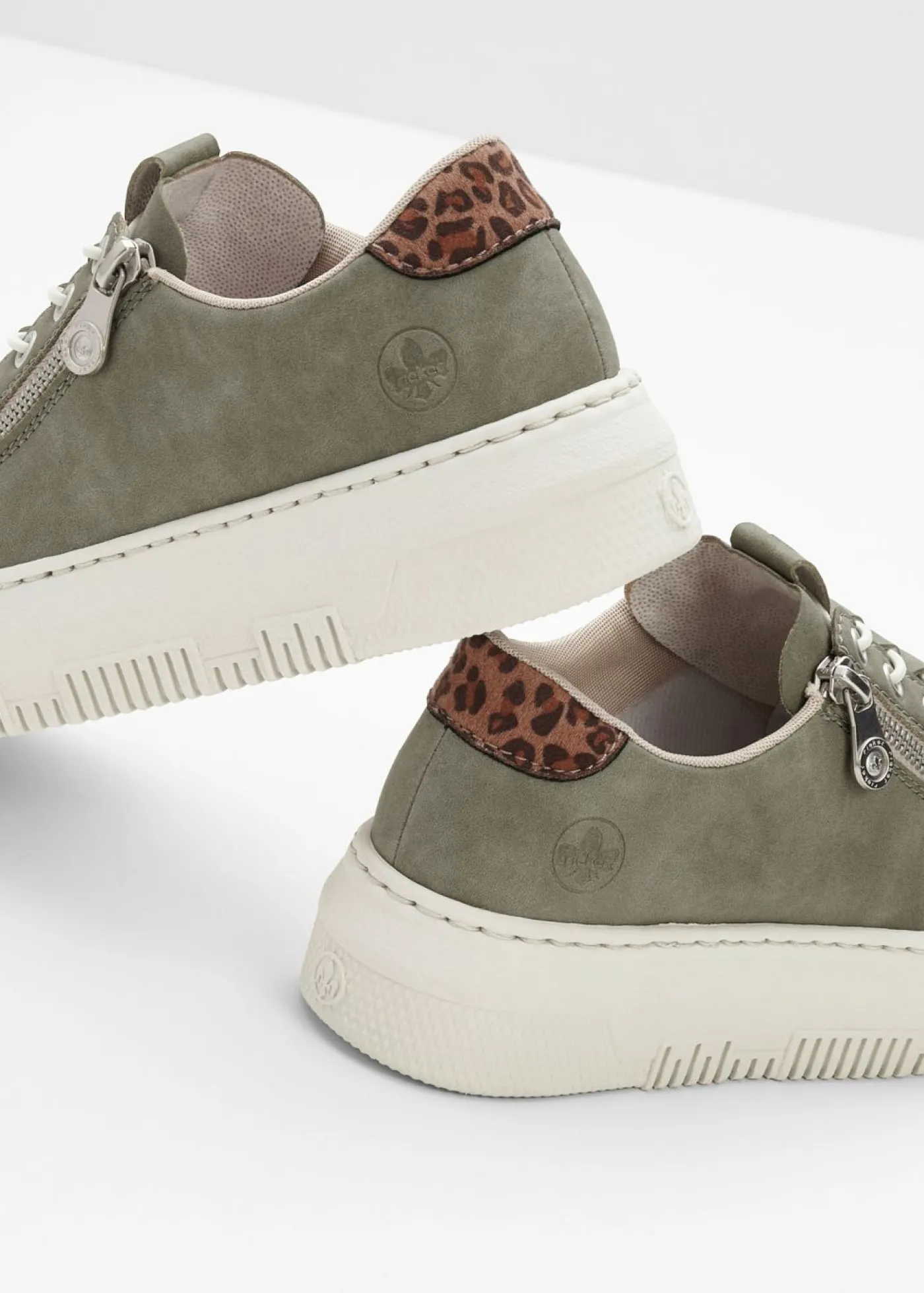bonprix Rieker Zapatillas deportivas cómodas de Rieker con plataforma y suela ligera Verde Best