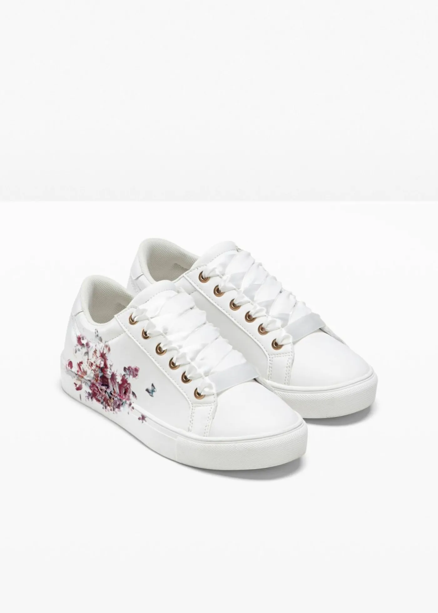 bonprix bonprix Zapatillas deportivas con estampado de flores Azul marino Hot