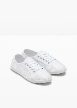 bonprix bonprix Zapatillas deportivas con encaje Blanco