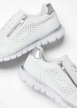 bonprix bonprix Zapatillas deportivas con cremallera Blanco Discount