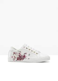 bonprix bonprix Zapatillas deportivas con estampado de flores Blanco de flores Hot