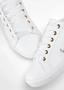 bonprix bonprix Zapatillas deportivas con estampado de flores Blanco de flores Hot