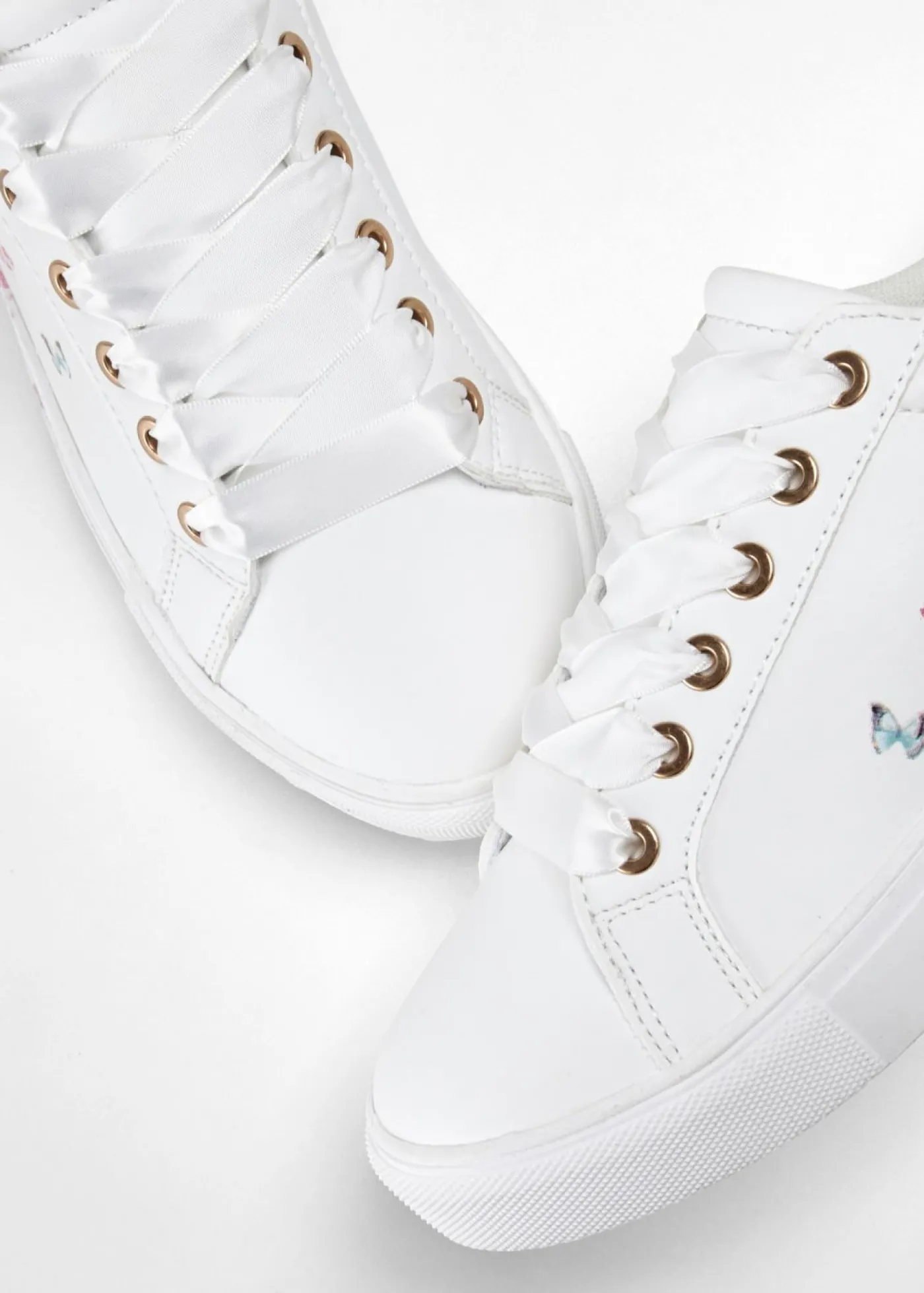 bonprix bonprix Zapatillas deportivas con estampado de flores Blanco de flores Hot