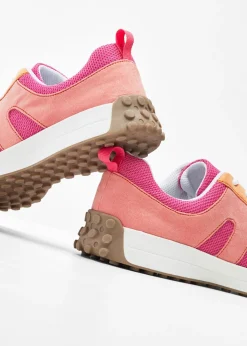 bonprix bonprix Zapatillas deportivas con inserto de malla Rosa-naranja New
