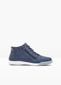 bonprix bonprix Zapatillas deportivas de caña alta con cremallera Azul marino Hot