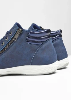 bonprix bonprix Zapatillas deportivas de caña alta con cremallera Azul marino Hot