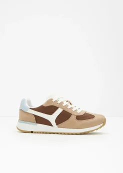 bonprix bonprix Zapatillas deportivas de estilo retro Marrón castaño