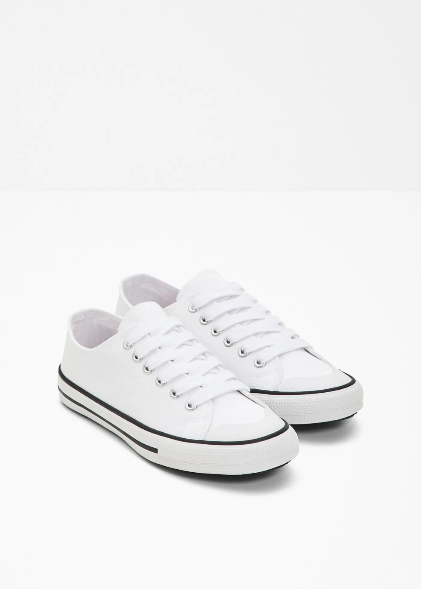 bonprix bonprix Zapatillas deportivas de lona de algodón Blanco New