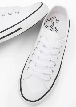 bonprix bonprix Zapatillas deportivas de lona de algodón Blanco New