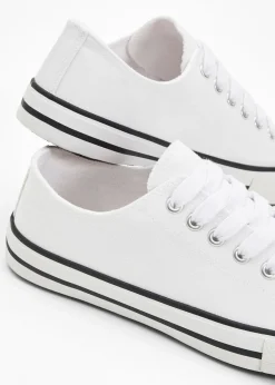 bonprix bonprix Zapatillas deportivas de lona de algodón Blanco New