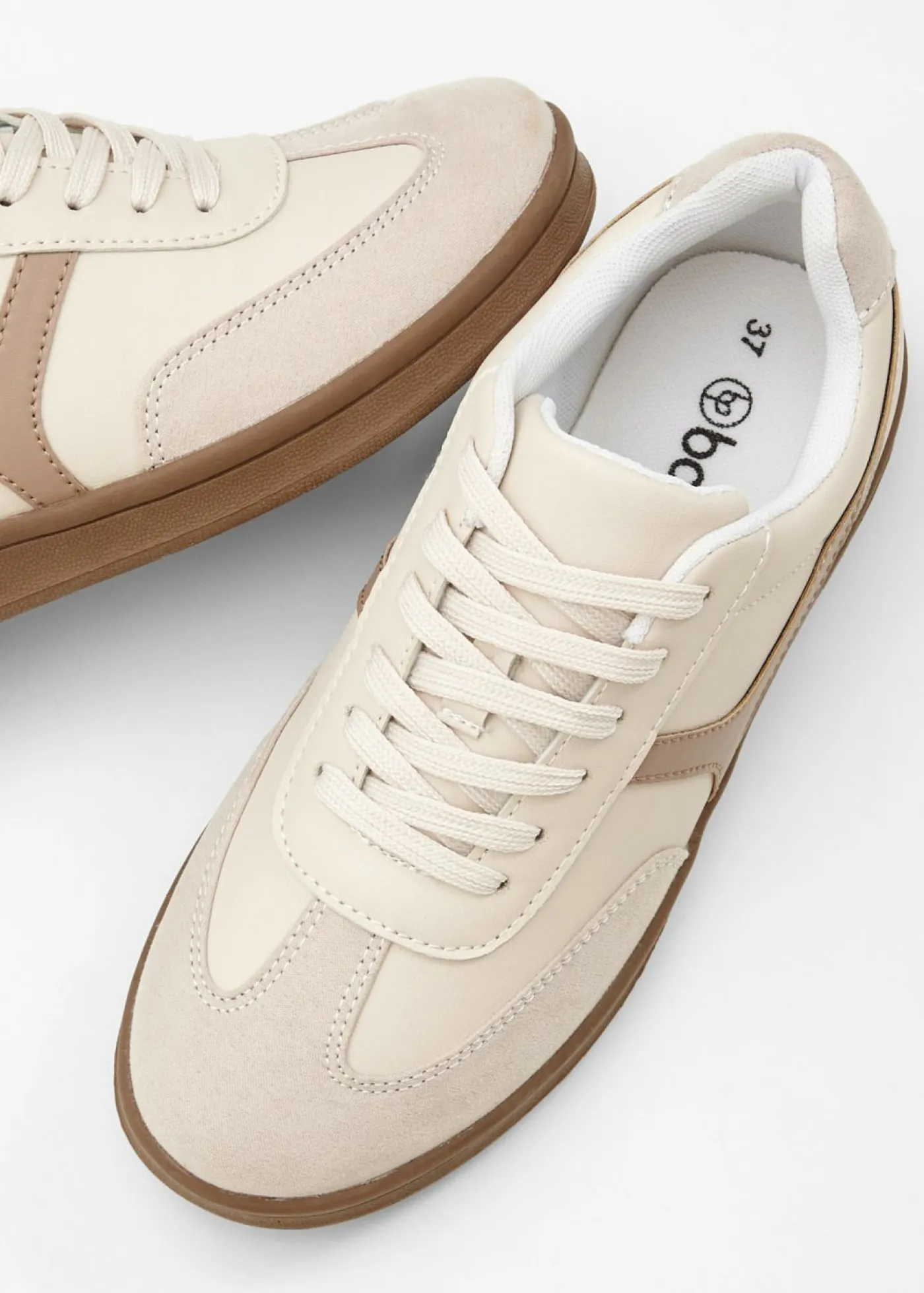 bonprix bonprix Zapatillas deportivas de estilo retro arena claro/marrón castaño