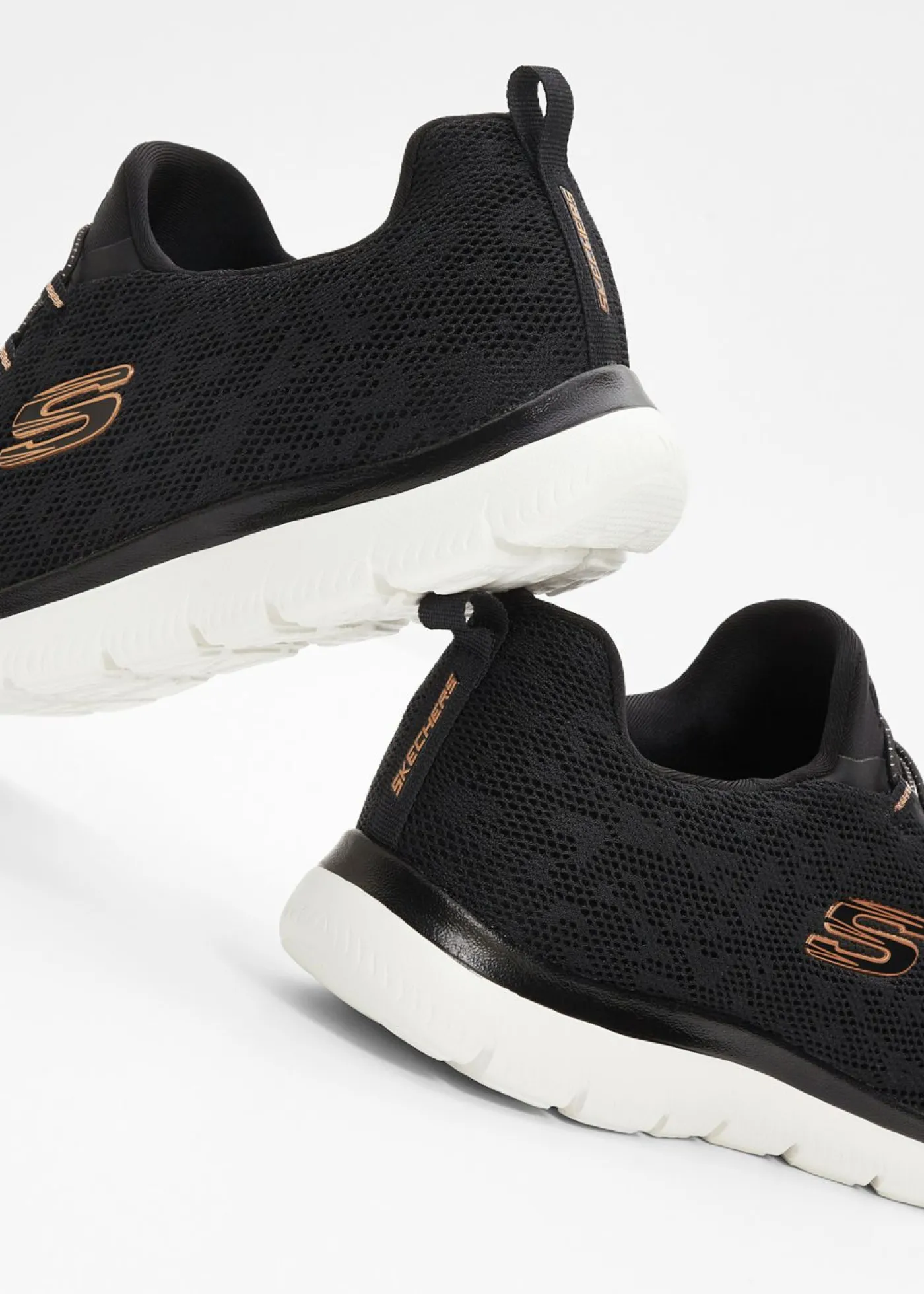 bonprix Skechers Zapatillas deportivas Skechers con espuma viscoelástica Negro con estampado de leopardo Best