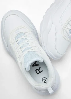 bonprix bonprix Zapatillas deportivas tipo chunky con suela ligera Blanco Sale