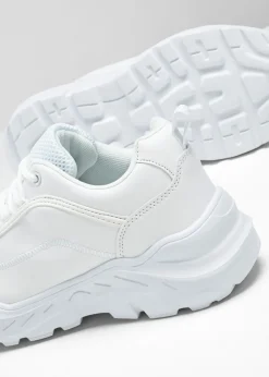 bonprix bonprix Zapatillas deportivas tipo chunky con suela ligera Blanco Sale