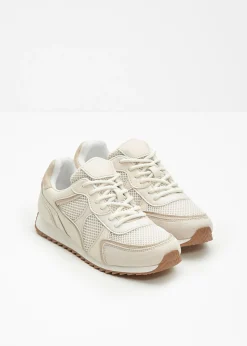 bonprix bonprix Zapatillas deportivas tipo chunky con inserto de malla Blanco perla-beige Sale