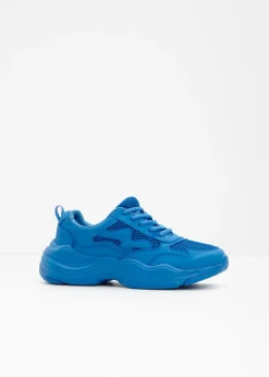 bonprix bonprix Zapatillas deportivas tipo chunky con inserto de malla azul brillante Discount