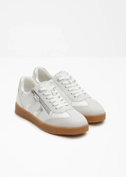 bonprix Marco Tozzi Zapatillas Marco Tozzi con look retro Blanco-plata Discount