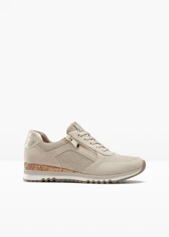 bonprix Marco Tozzi Zapatillas Marco Tozzi con cremallera Beige Best