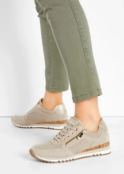 bonprix Marco Tozzi Zapatillas Marco Tozzi con cremallera Beige Best
