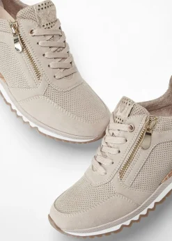 bonprix Marco Tozzi Zapatillas Marco Tozzi con cremallera Beige Best