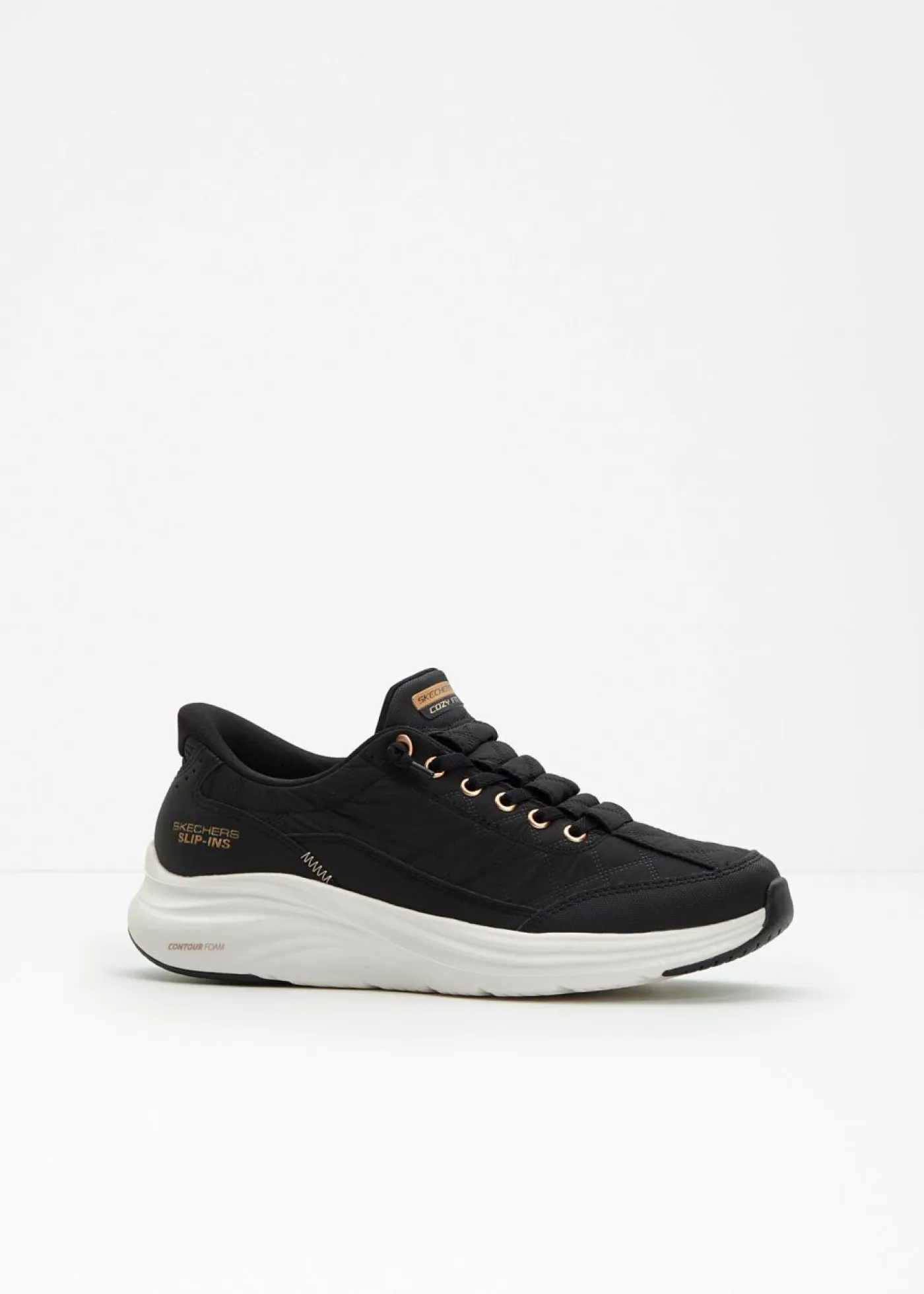 bonprix Skechers Zapatillas sin cordones de Skechers con espuma viscoelástica Negro Discount