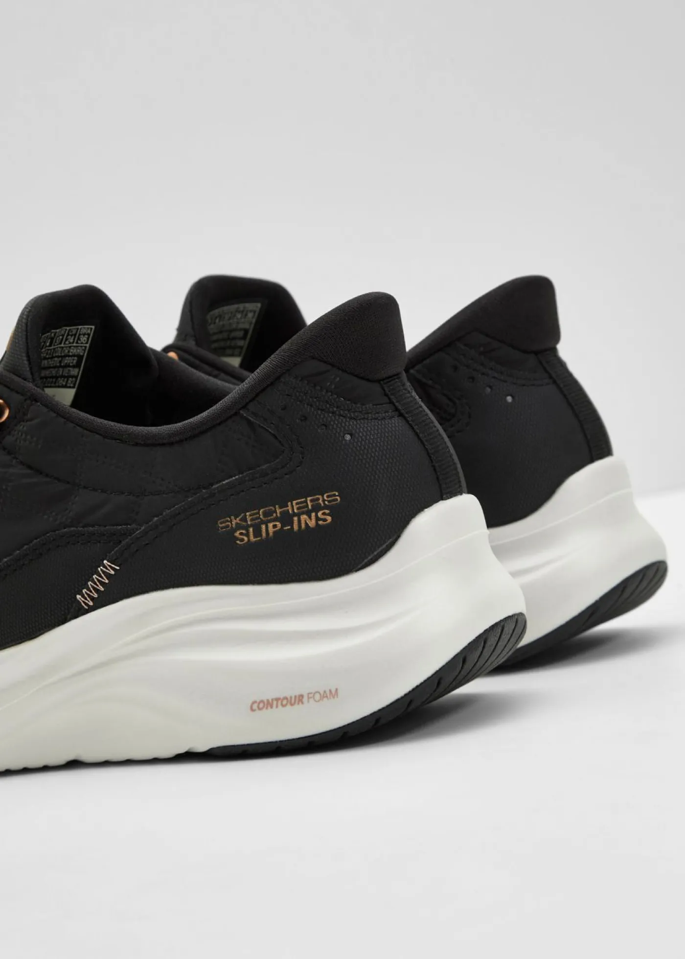bonprix Skechers Zapatillas sin cordones de Skechers con espuma viscoelástica Negro Discount