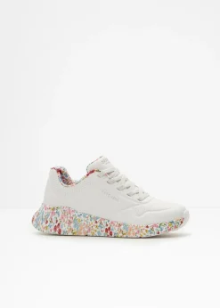 bonprix Skechers Zapatillas Skechers con espuma viscoelástica blanco con flores New