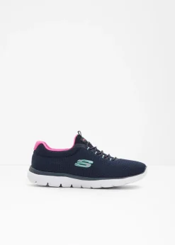 bonprix Skechers Zapatillas Skechers con espuma viscoelástica Azul marino/rosa Discount