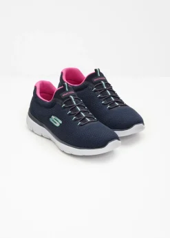 bonprix Skechers Zapatillas Skechers con espuma viscoelástica Azul marino/rosa Discount