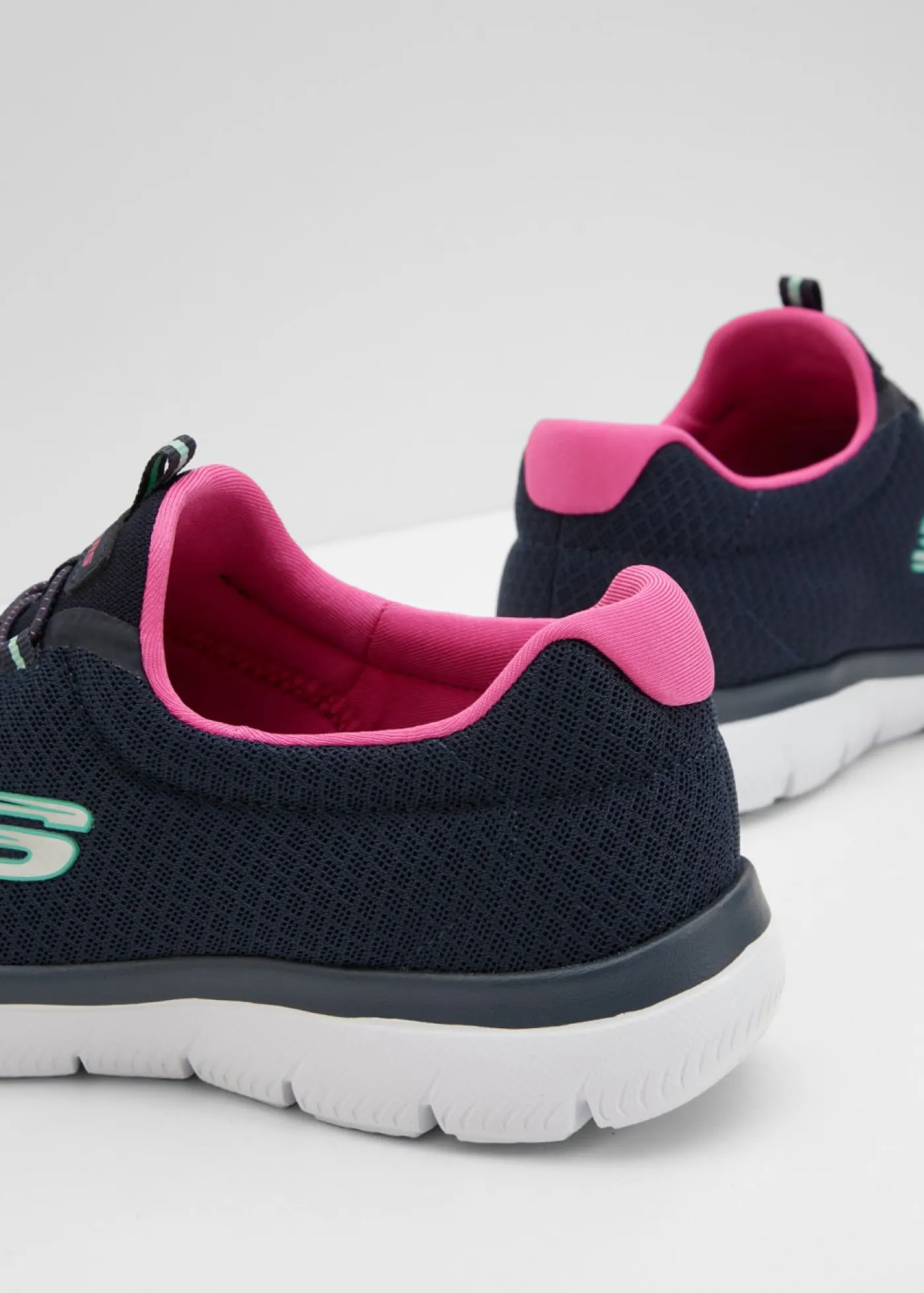 bonprix Skechers Zapatillas Skechers con espuma viscoelástica Azul marino/rosa Discount