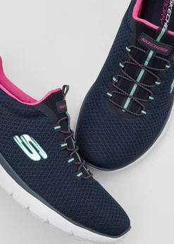 bonprix Skechers Zapatillas Skechers con espuma viscoelástica Azul marino/rosa Discount