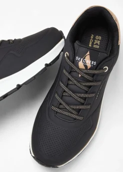 bonprix Skechers Zapatillas Skechers con espuma viscoelástica Negro-oro rosado