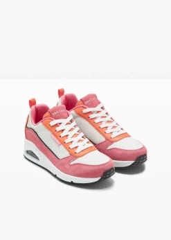 bonprix Skechers Zapatillas Skechers con espuma viscoelástica Rosa/blanco/naranja Online