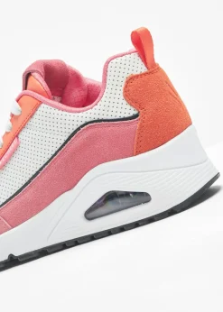 bonprix Skechers Zapatillas Skechers con espuma viscoelástica Rosa/blanco/naranja Online