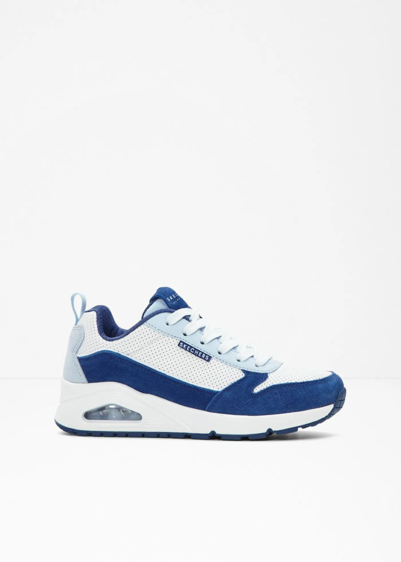 bonprix Skechers Zapatillas Skechers con espuma viscoelástica Blanco-azul Discount