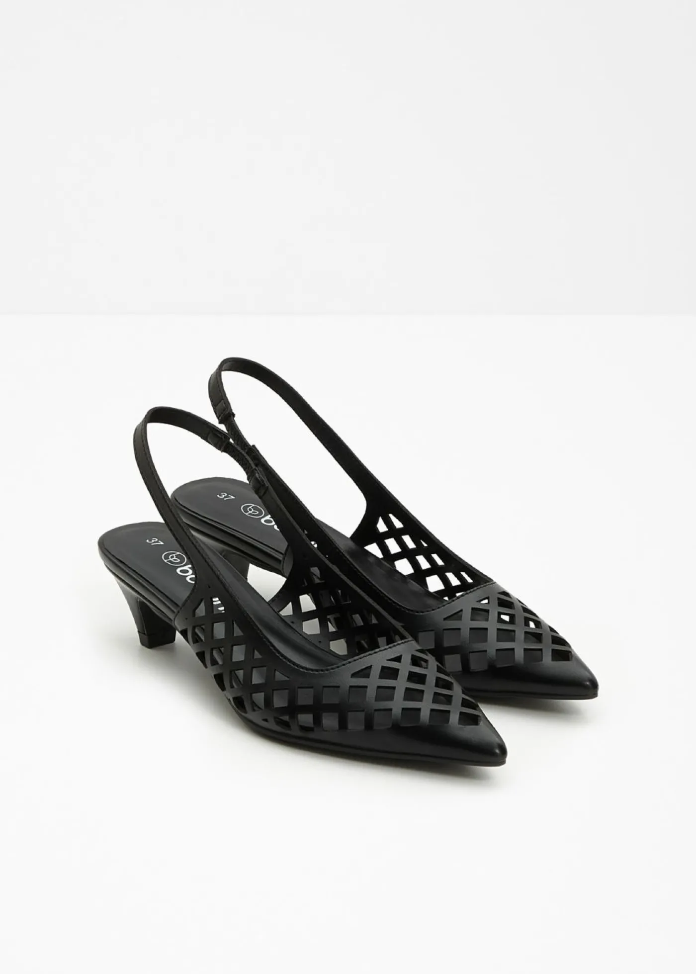 bonprix bonprix Zapatos con aberturas y talón al descubierto Negro Best