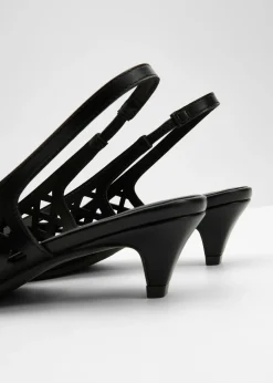 bonprix bonprix Zapatos con aberturas y talón al descubierto Negro Best
