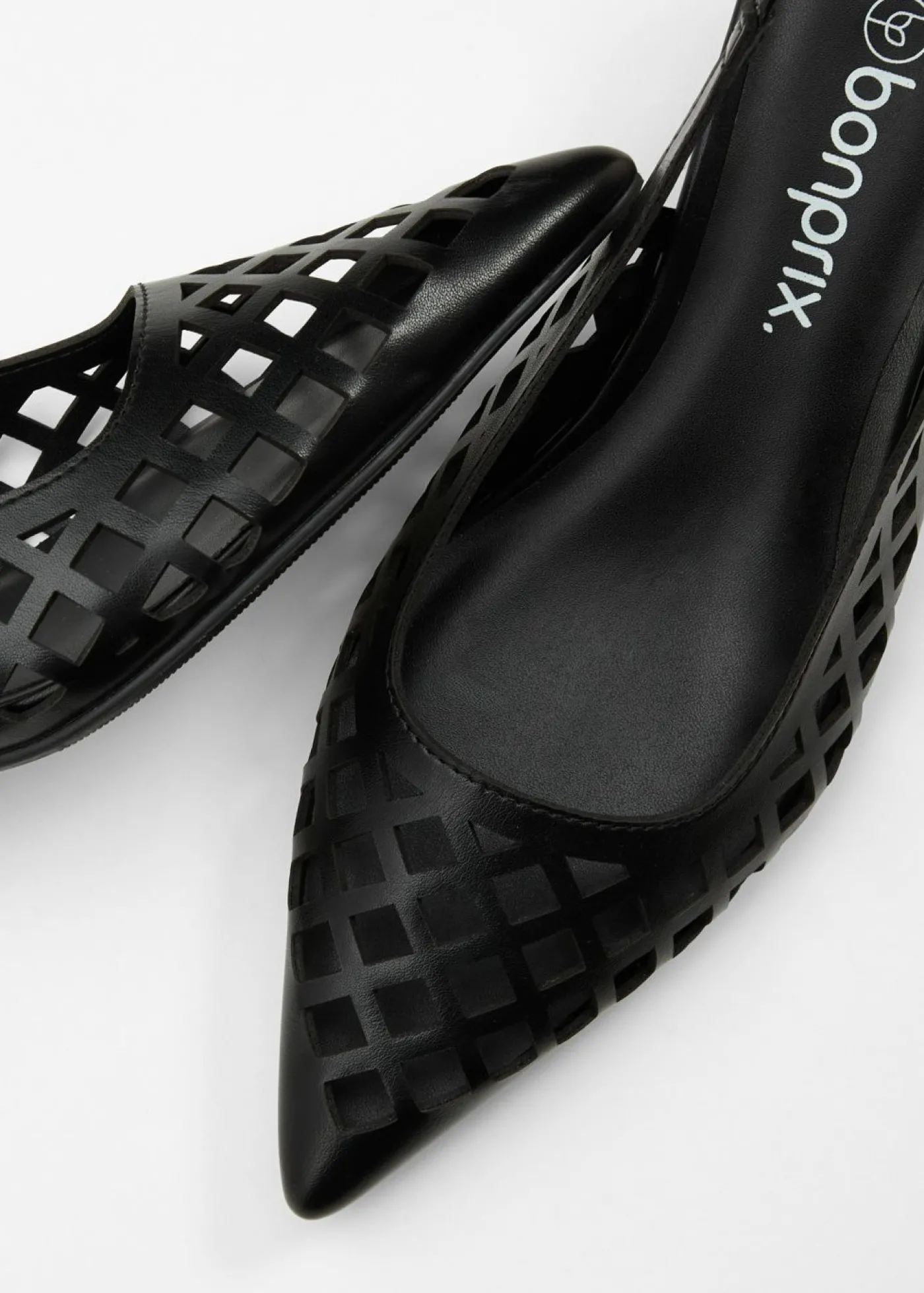 bonprix bonprix Zapatos con aberturas y talón al descubierto Negro Best