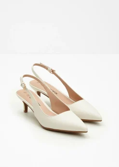 bonprix bonprix Zapatos con tacón de aguja blanco perla Outlet