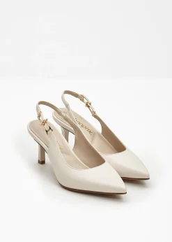 bonprix bonprix Zapatos con tacón de aguja Beige Outlet