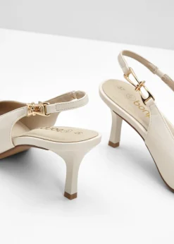 bonprix bonprix Zapatos con tacón de aguja Beige Outlet