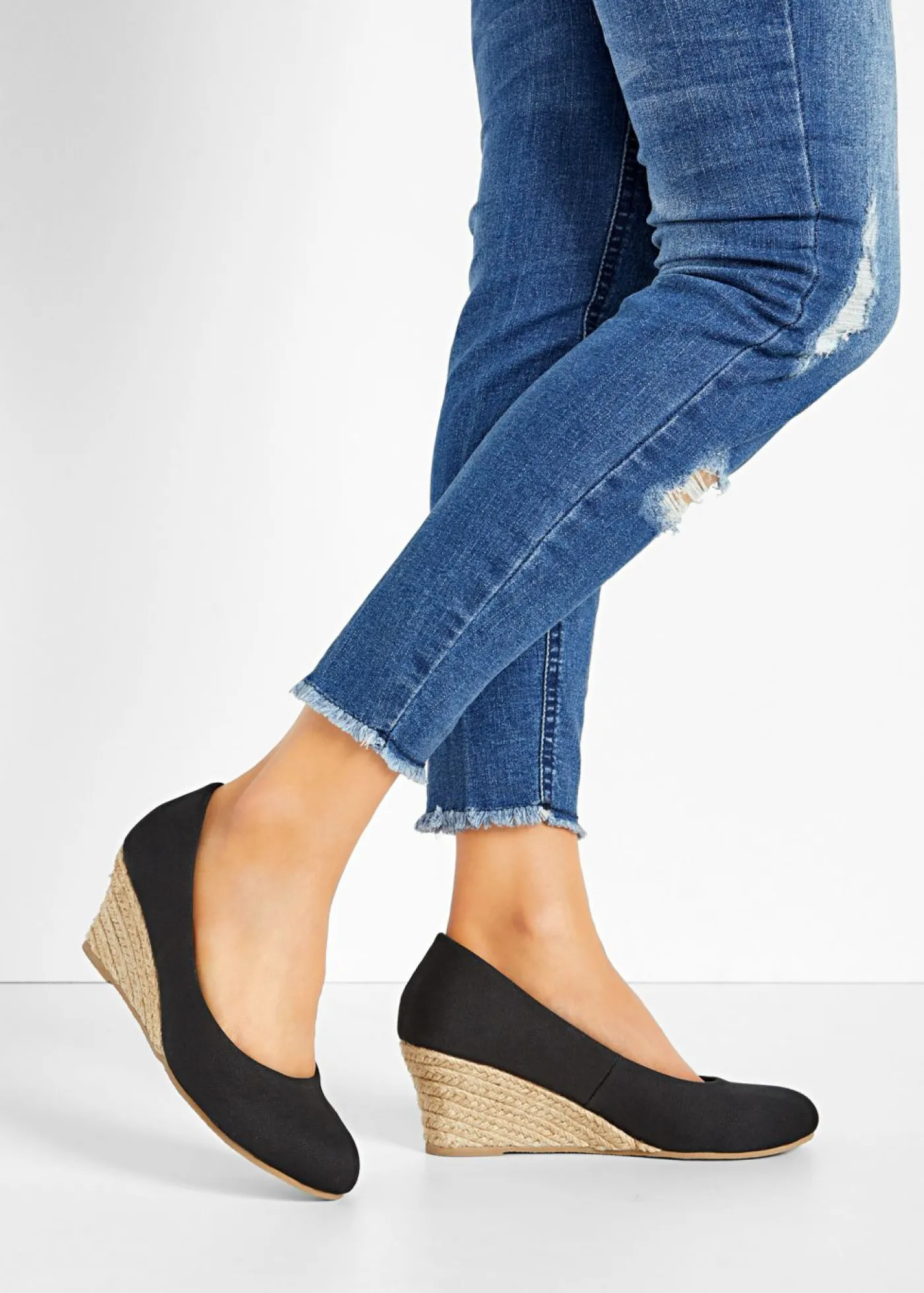 bonprix bonprix Zapatos de cuña Negro New