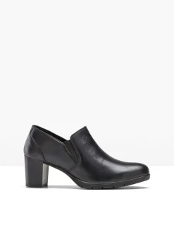 bonprix bonprix Zapatos de tacón cerrados de piel Negro Discount