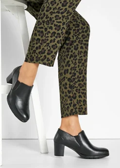 bonprix bonprix Zapatos de tacón cerrados de piel Negro Discount