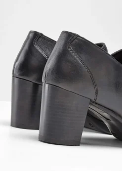 bonprix bonprix Zapatos de tacón cerrados de piel Negro Discount