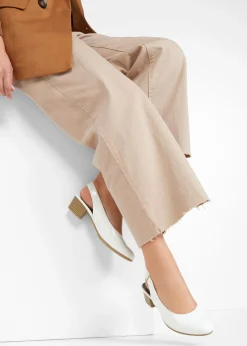 bonprix Jana Zapatos de tacón con el talón al descubierto Jana de ancho cómodo Blanco New