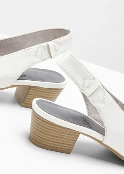 bonprix Jana Zapatos de tacón con el talón al descubierto Jana de ancho cómodo Blanco New
