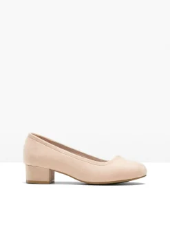 bonprix bonprix Zapatos de tacón con tacón ancho Beige Hot